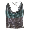 Morgan De Toi sparkly cow neck top XS/S