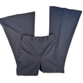 Flared black trousers made in Italy
