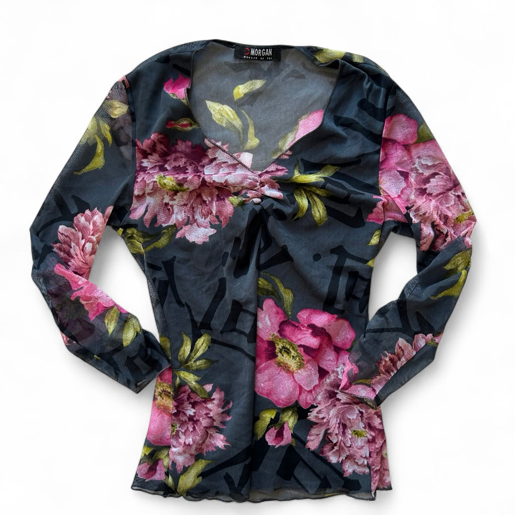 Morgan De Toi mesh 3/4 sleeve