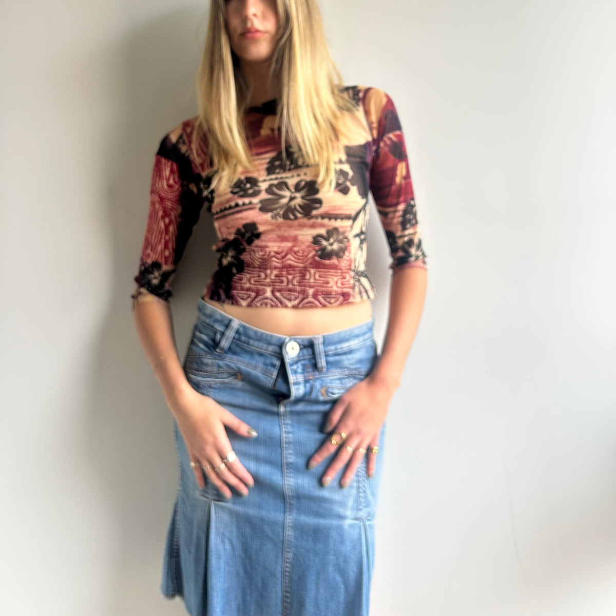 Made in Italy mesh top S/M