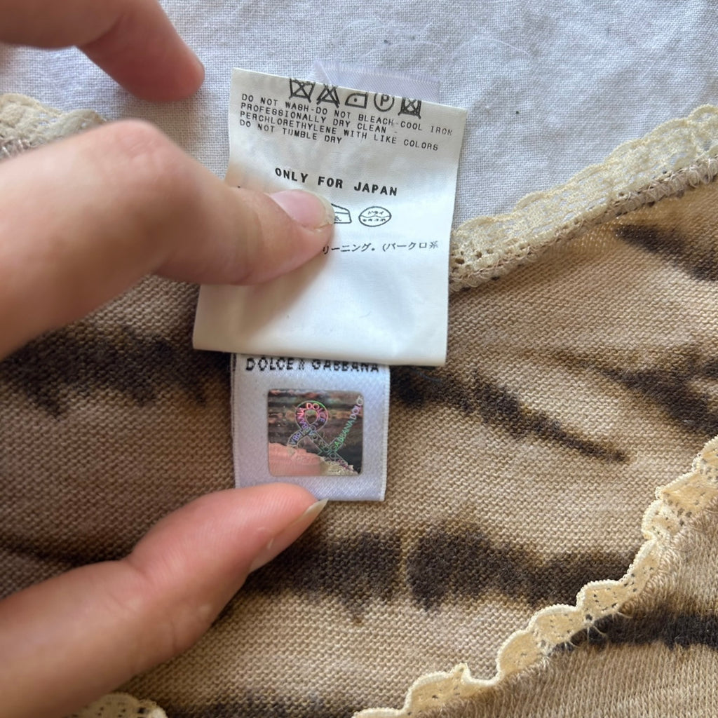 Dolce & Gabbana tiger print midi dress