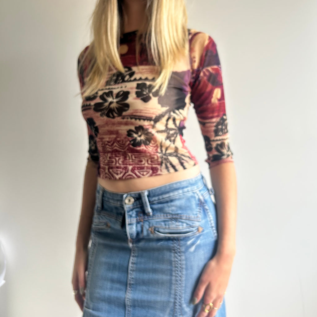 Made in Italy mesh top S/M