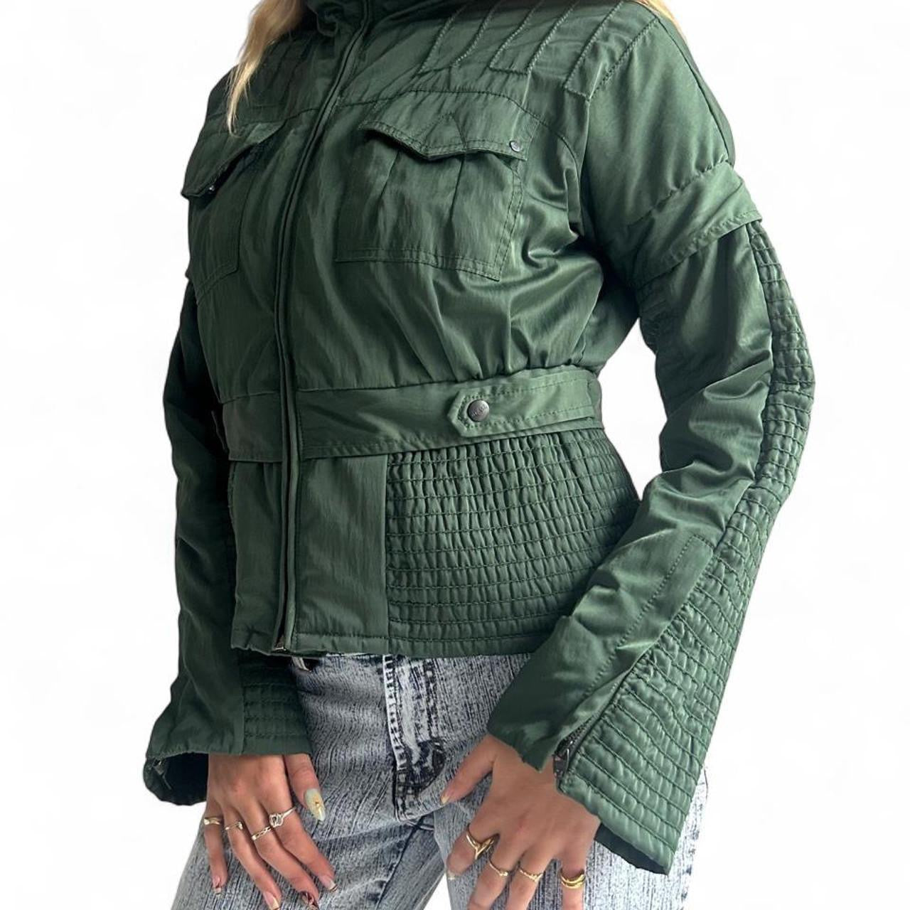 Diesel green puffer jacket- medium