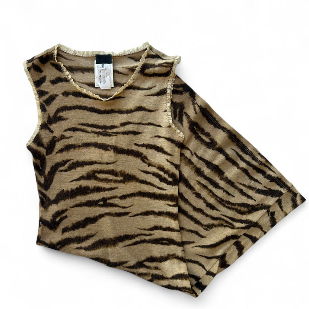 Dolce & Gabbana tiger print midi dress