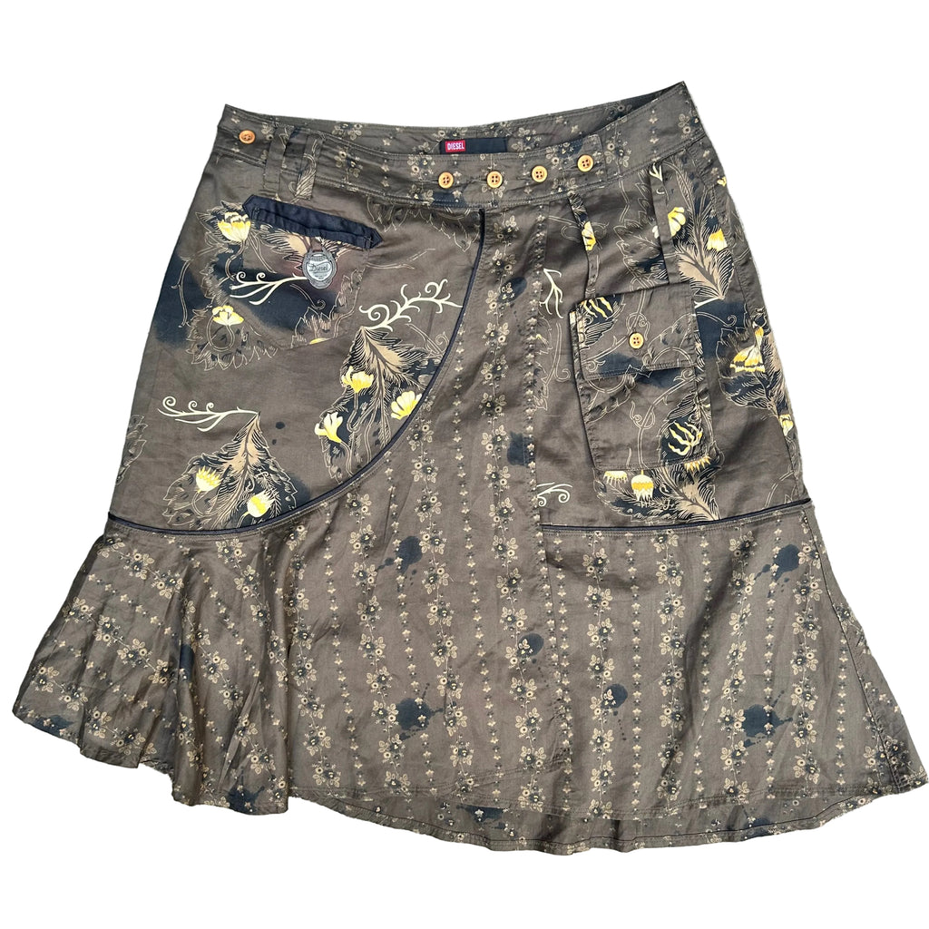 Diesel 2000s archive wrap skirt