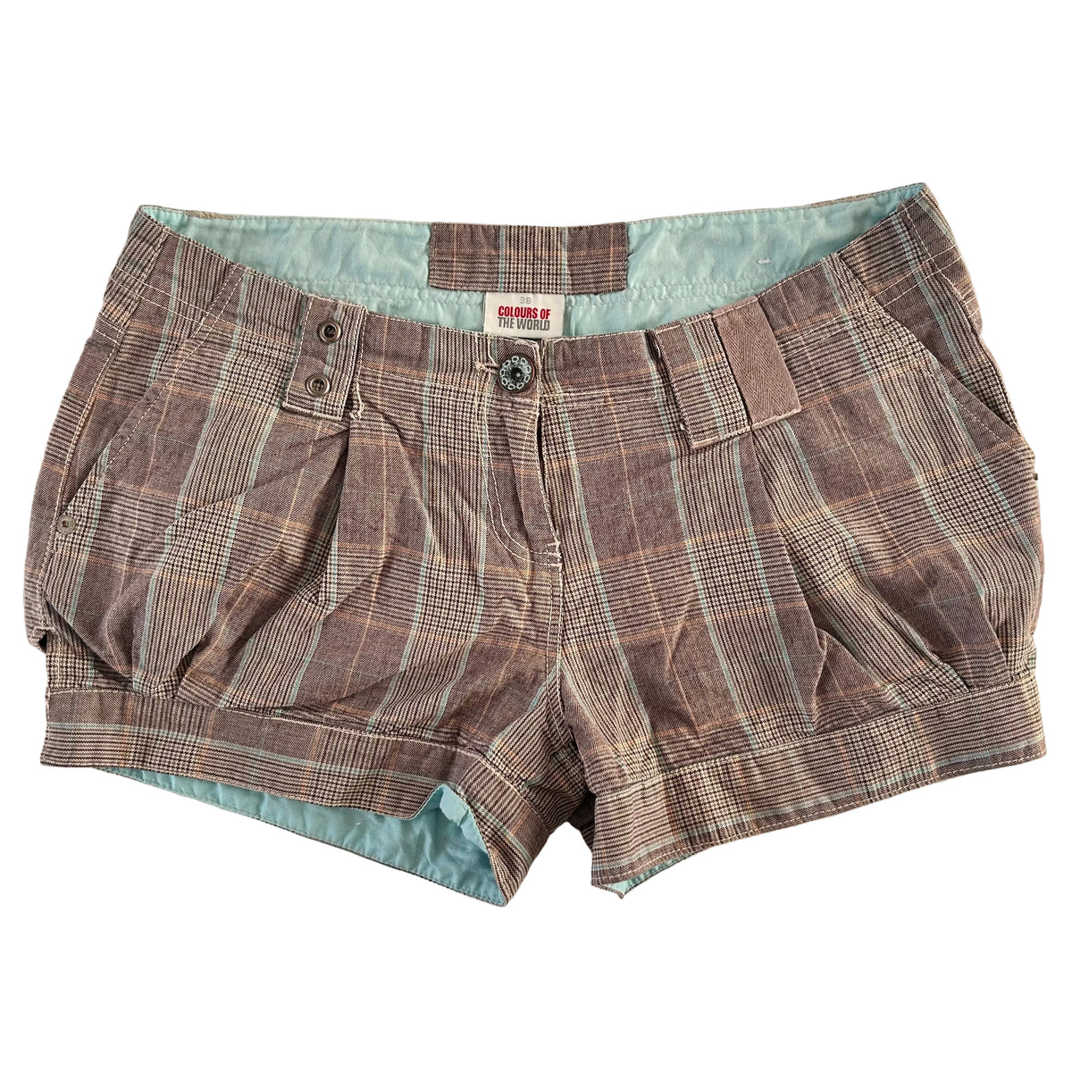 Plaid shorts S