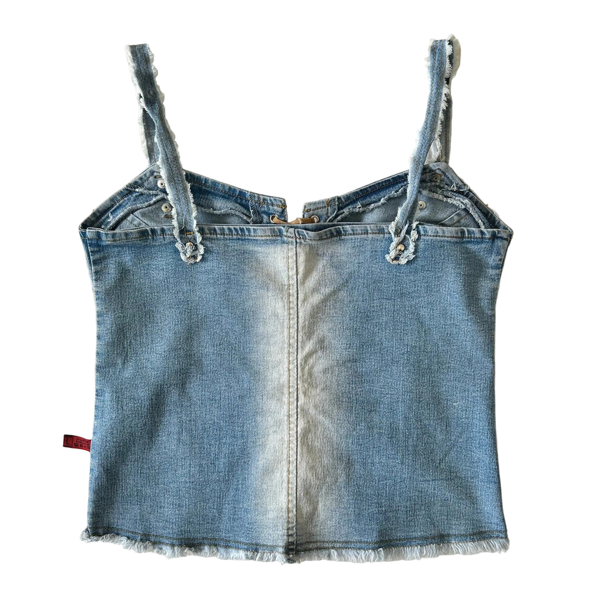 Denim tie up top M/L