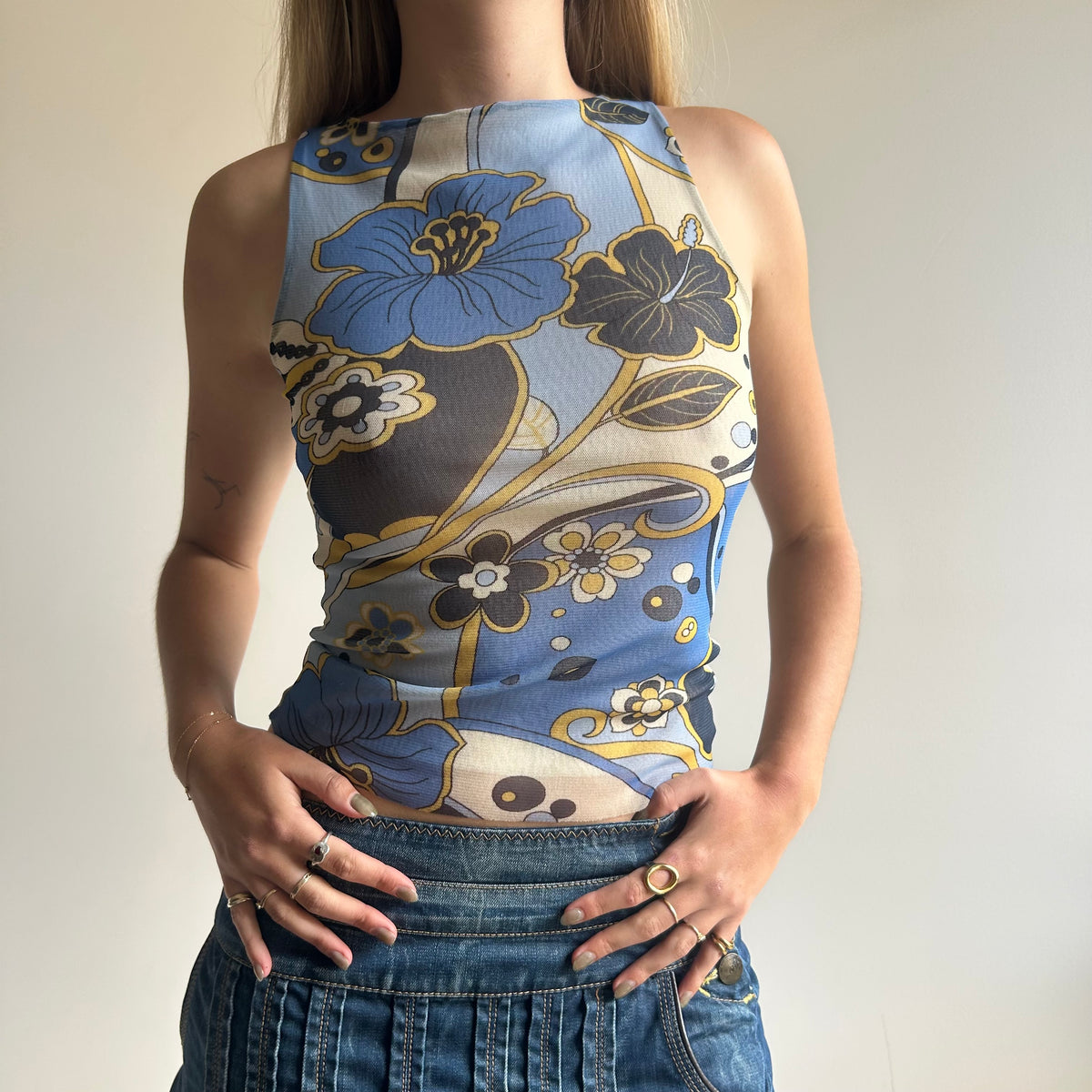 United Colors of Benetton floral tank S