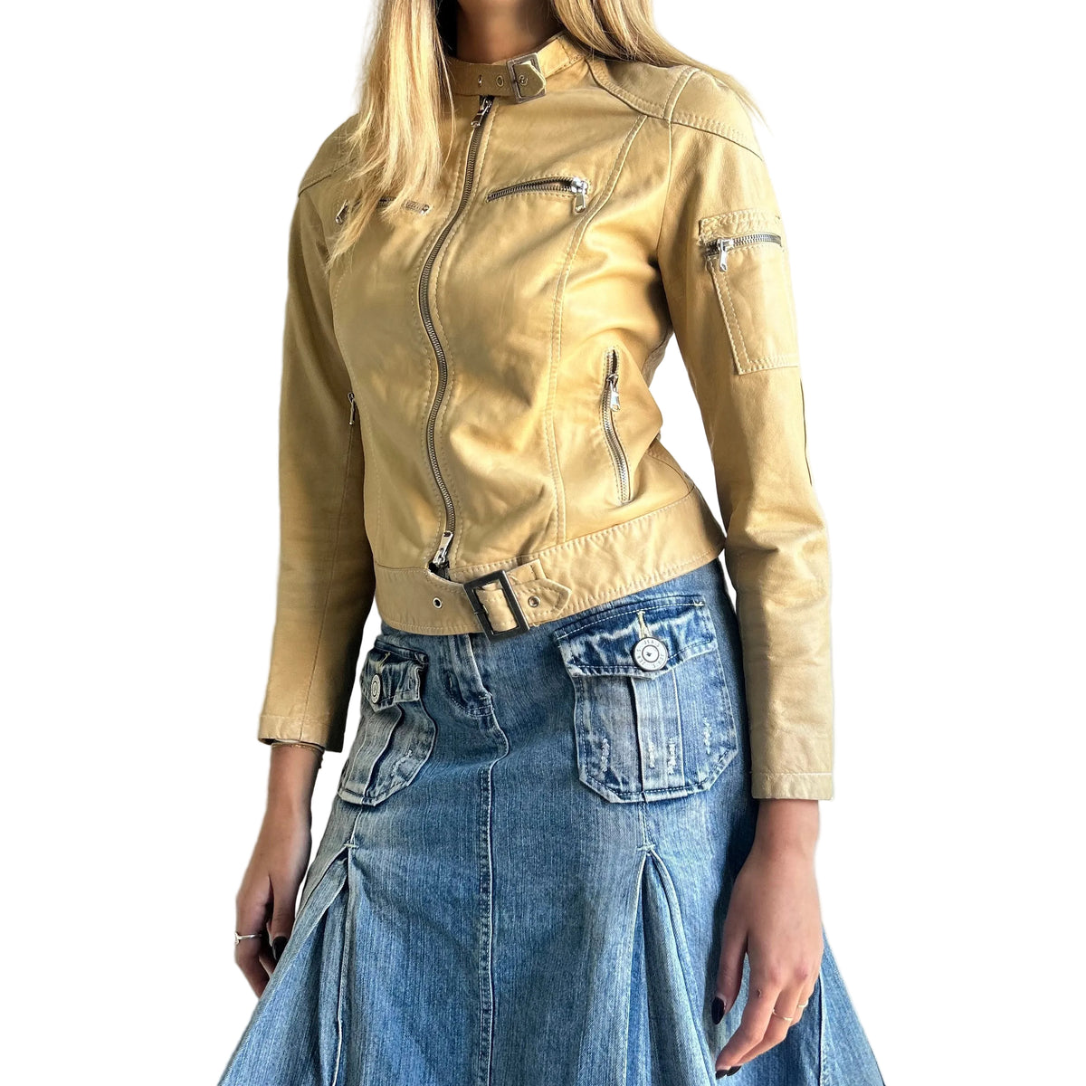Leather jacket made in Italy small
