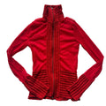 Red mesh long sleeve- xs/small