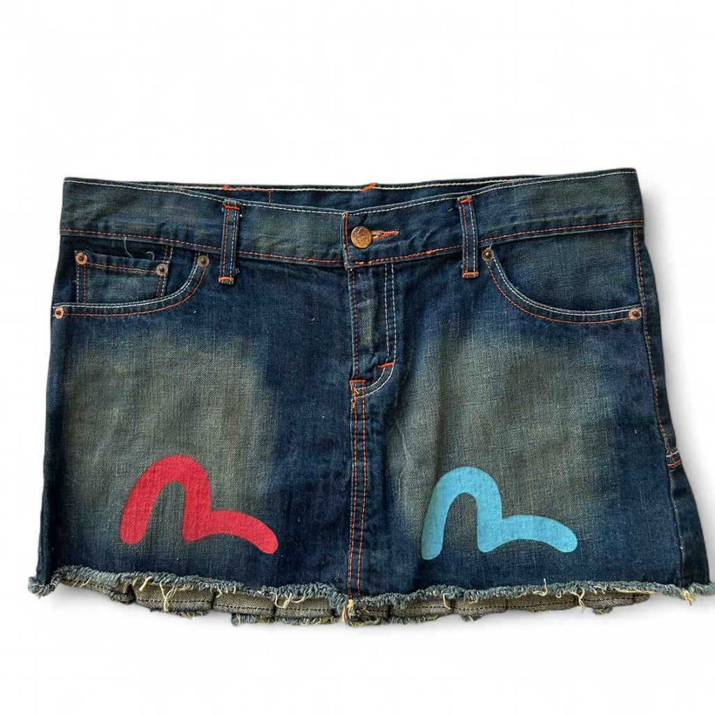 Deadstock Evisu denim skirt