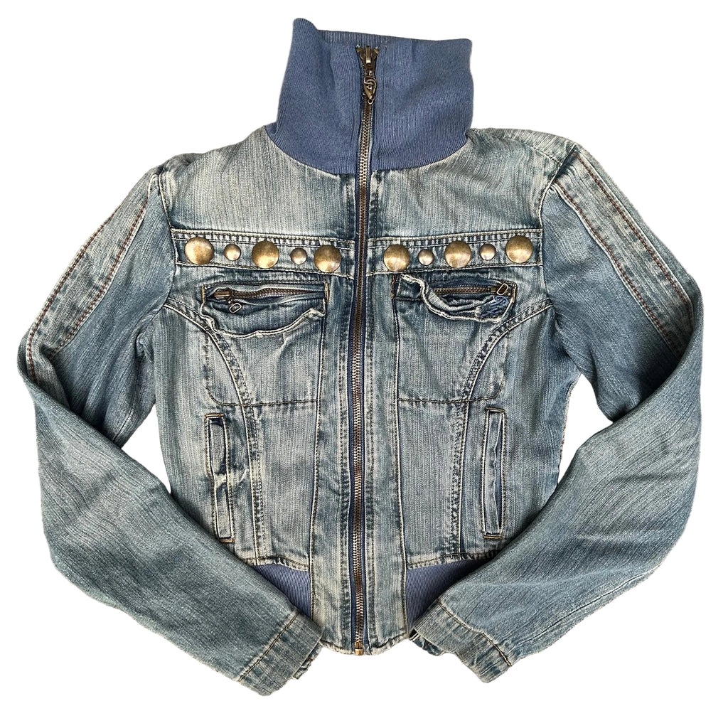 Phard denim zip up jacket: S/M