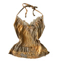 Orange halter tie up cami M/L