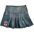 EDC denim pleated skirt XS/S