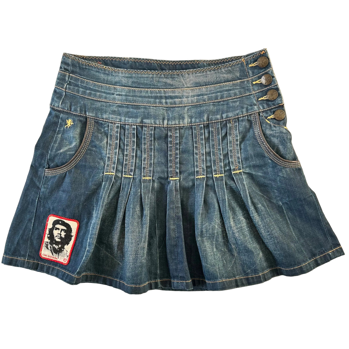 EDC denim pleated skirt XS/S