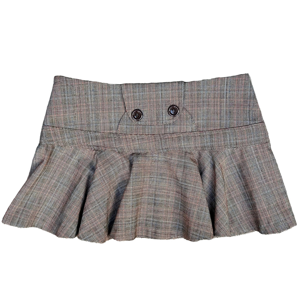 Brown mini skirt: S
