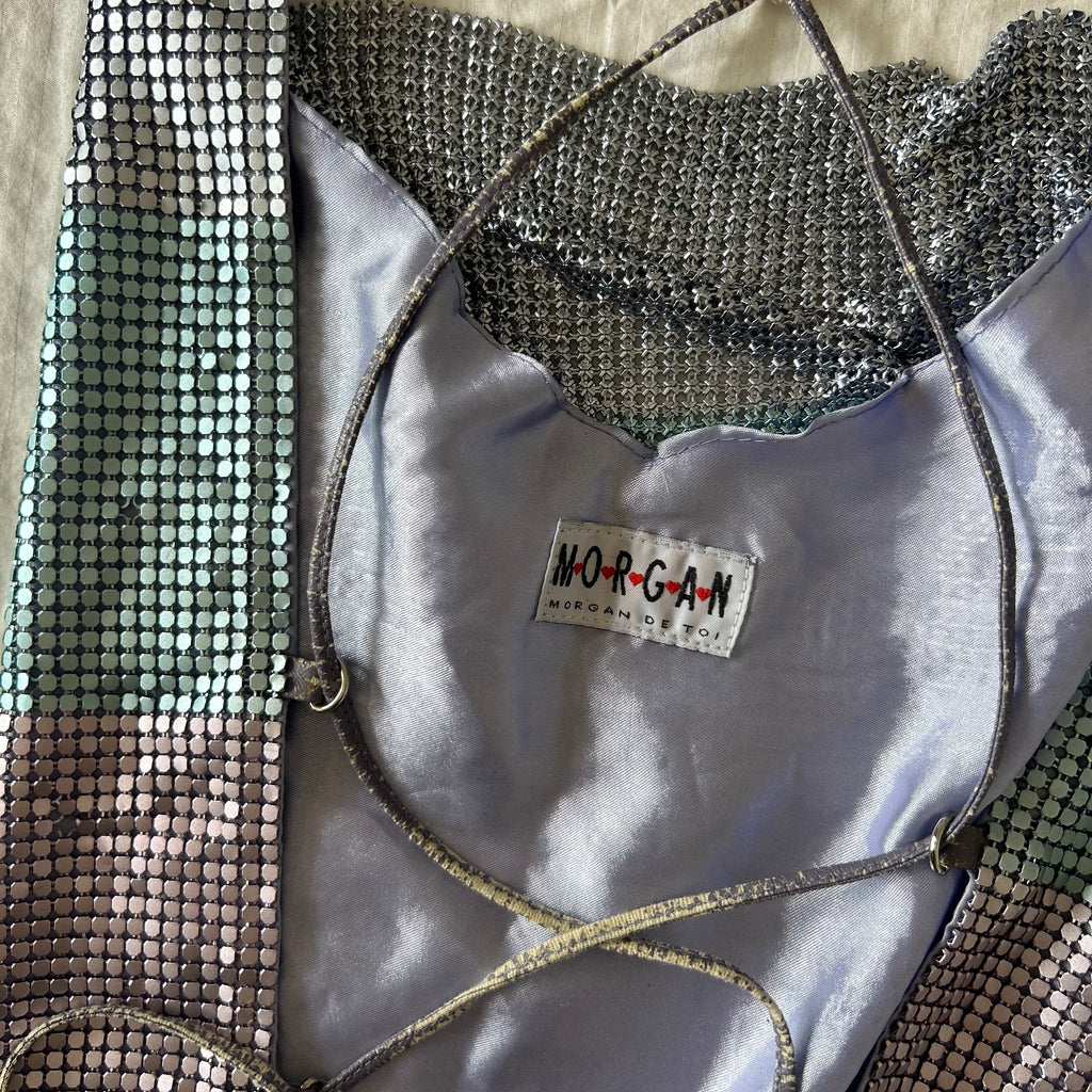 Morgan De Toi sparkly cow neck top XS/S