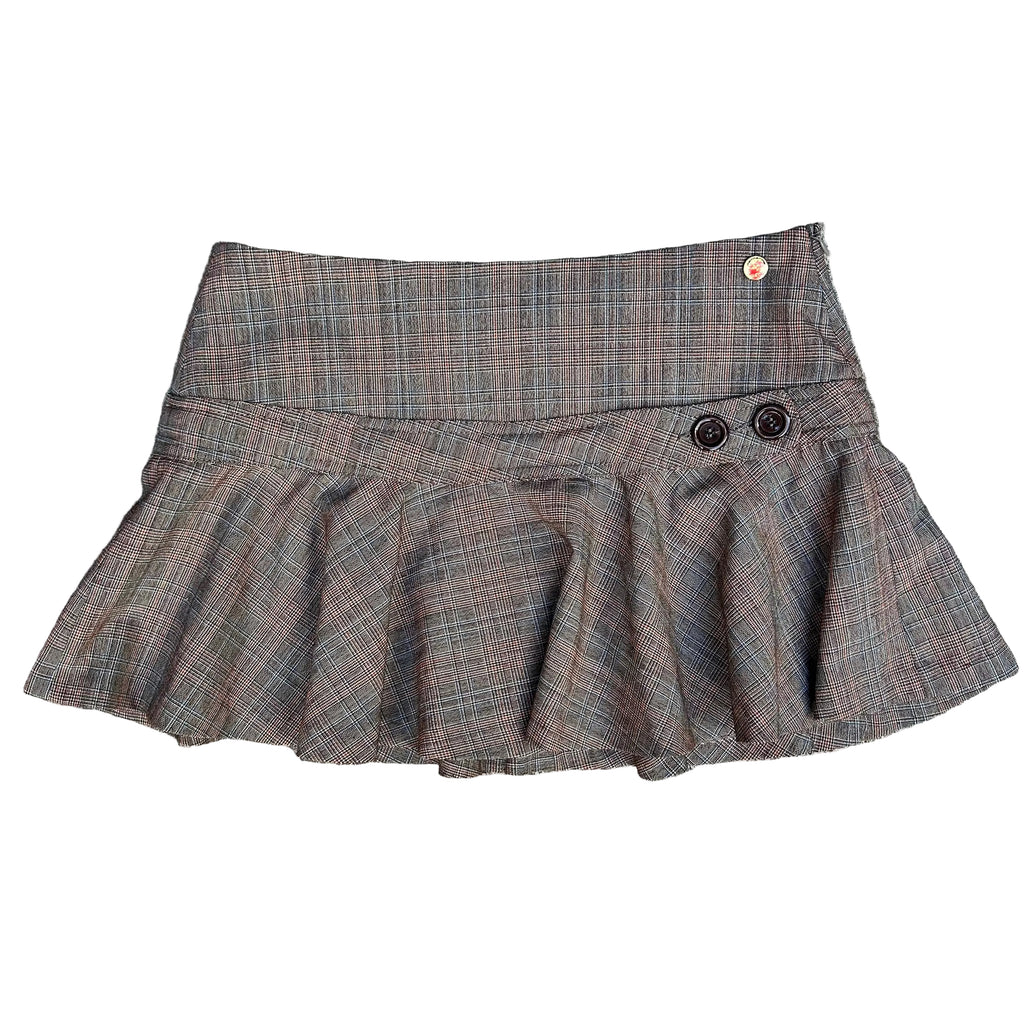 Brown mini skirt: S