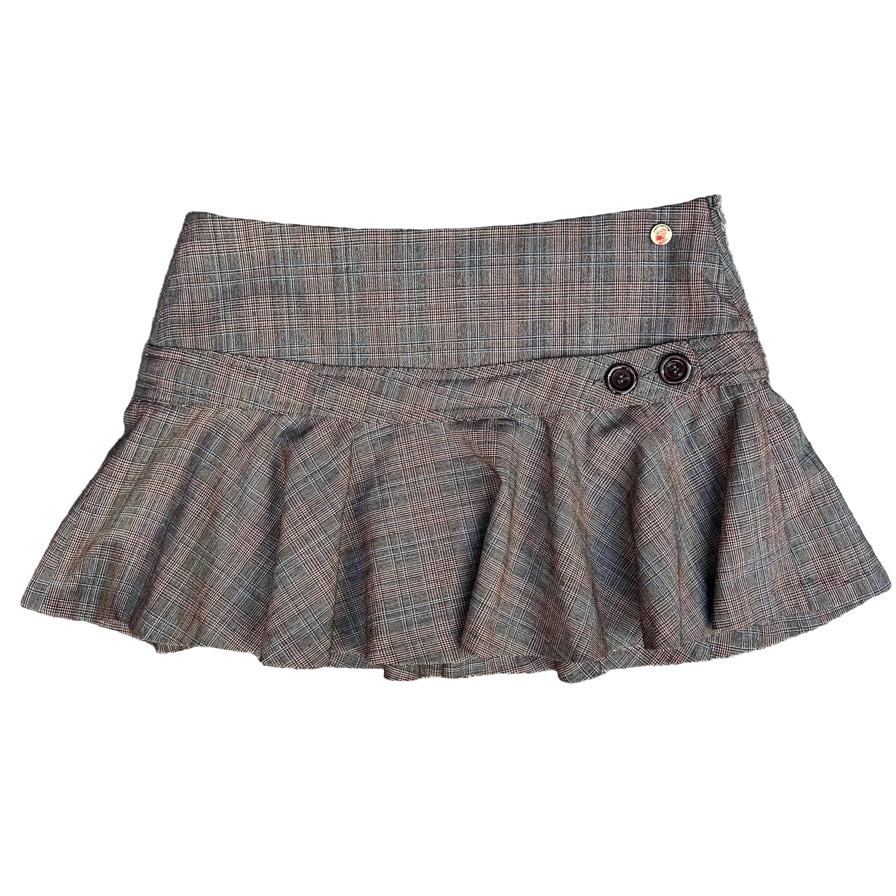Brown mini skirt: S