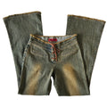 Flared jeans tie up front S