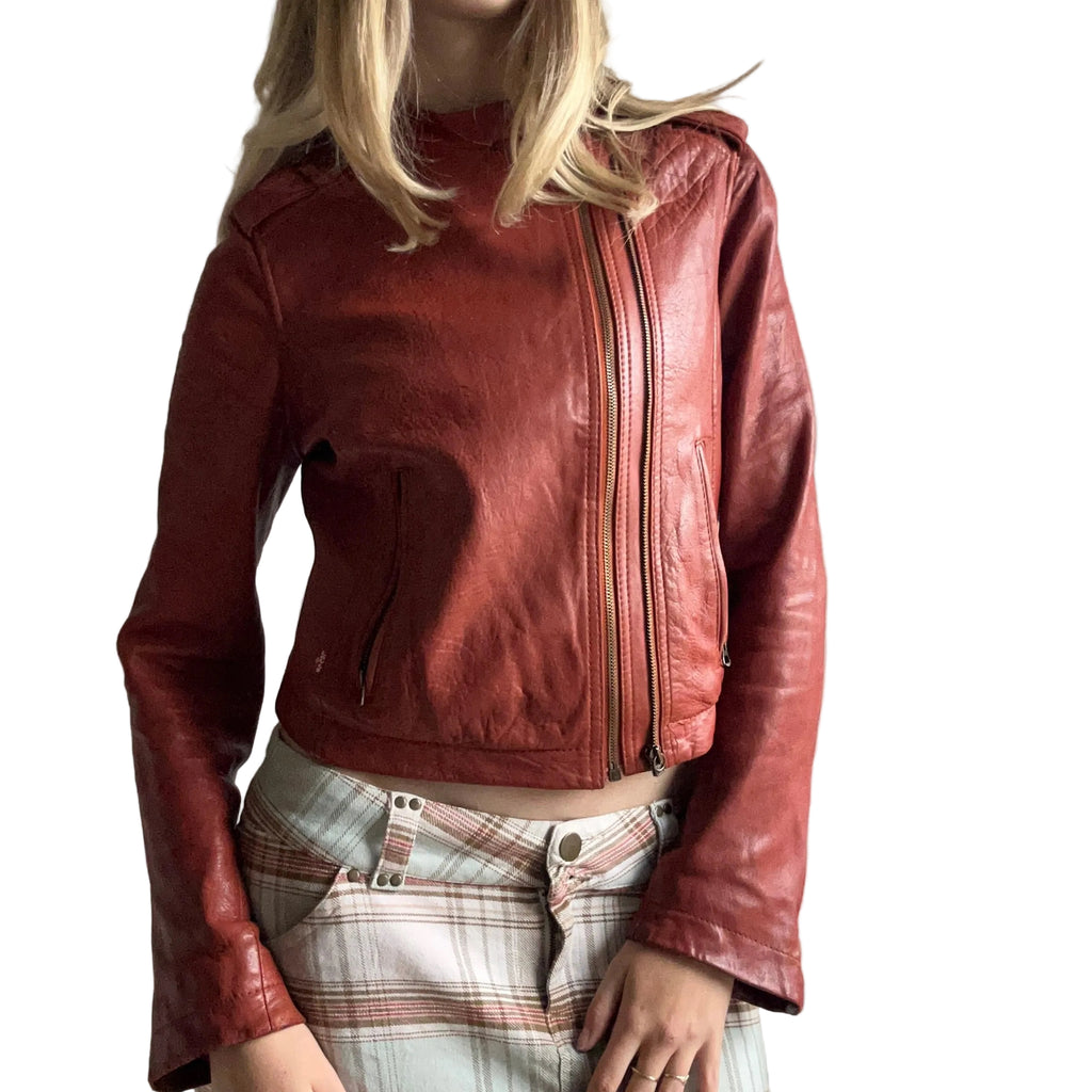 Levi’s leather jacket: S/M
