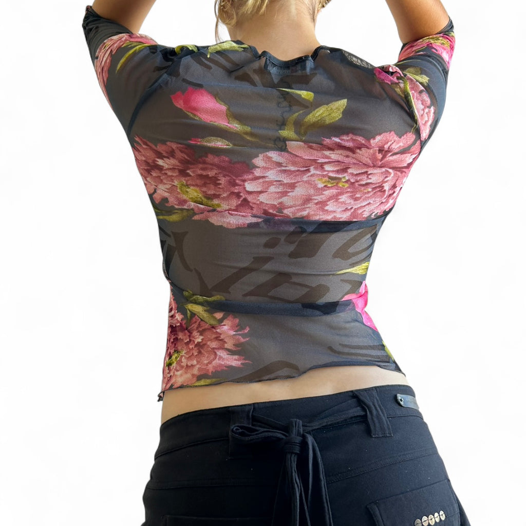 Morgan De Toi mesh 3/4 sleeve