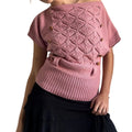 Pink wool knit made in Italy: free size