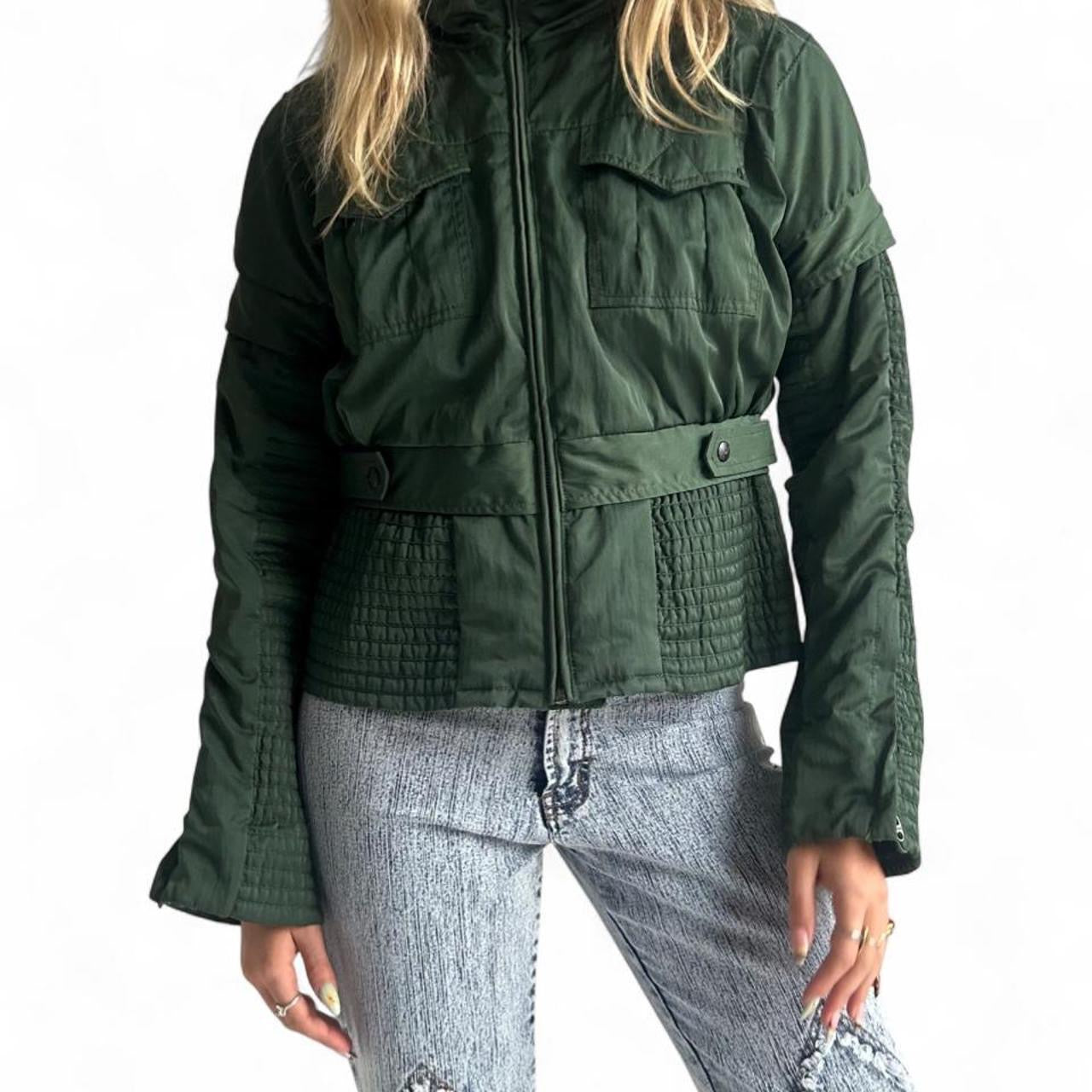 Diesel green puffer jacket- medium