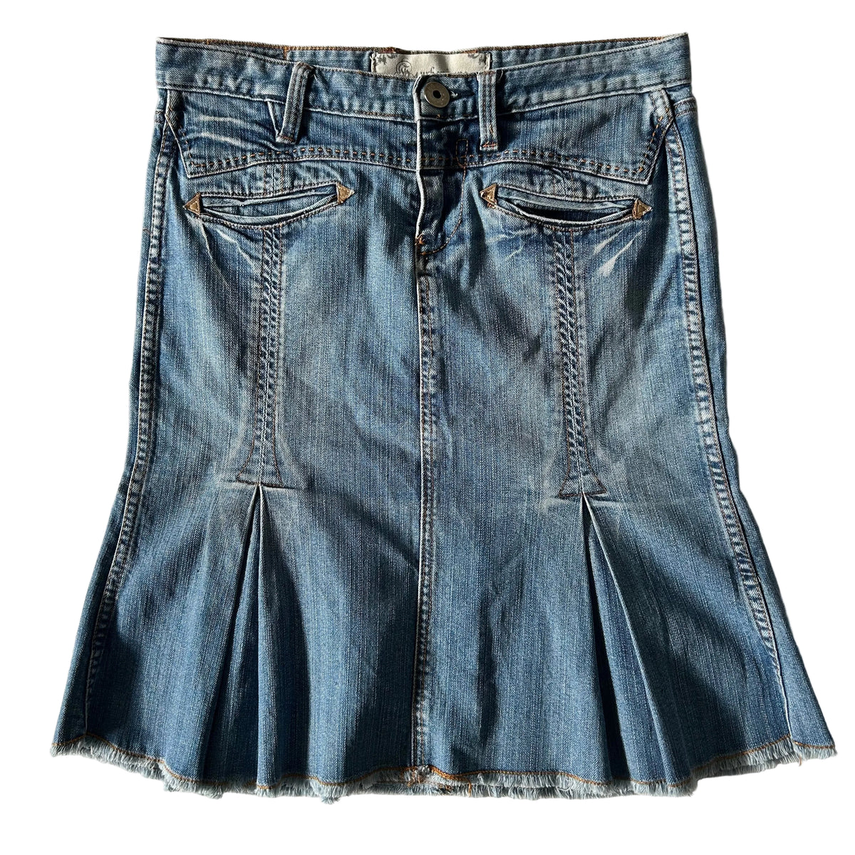 Urban jeans denim midi skirt S
