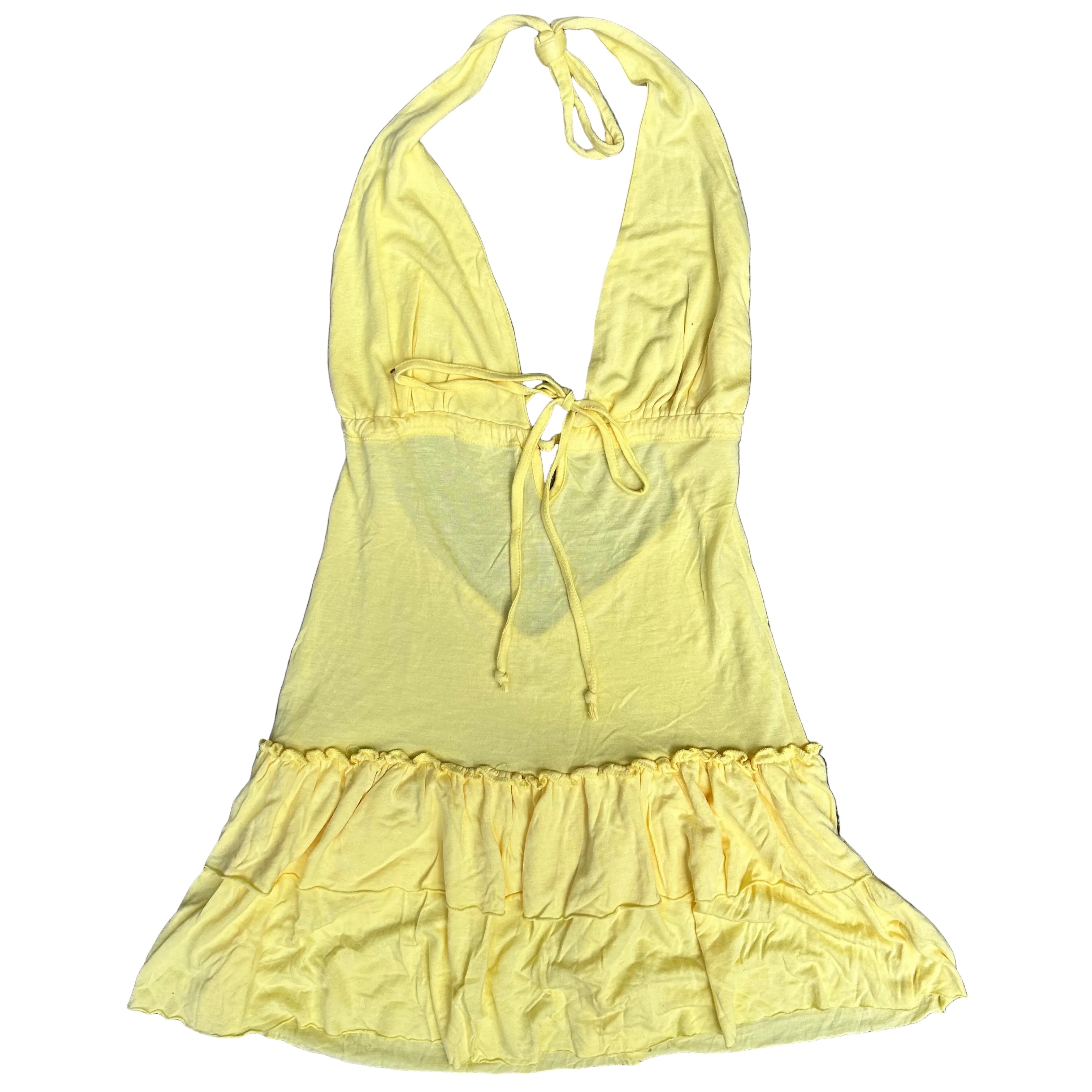 Yellow mini dress: S