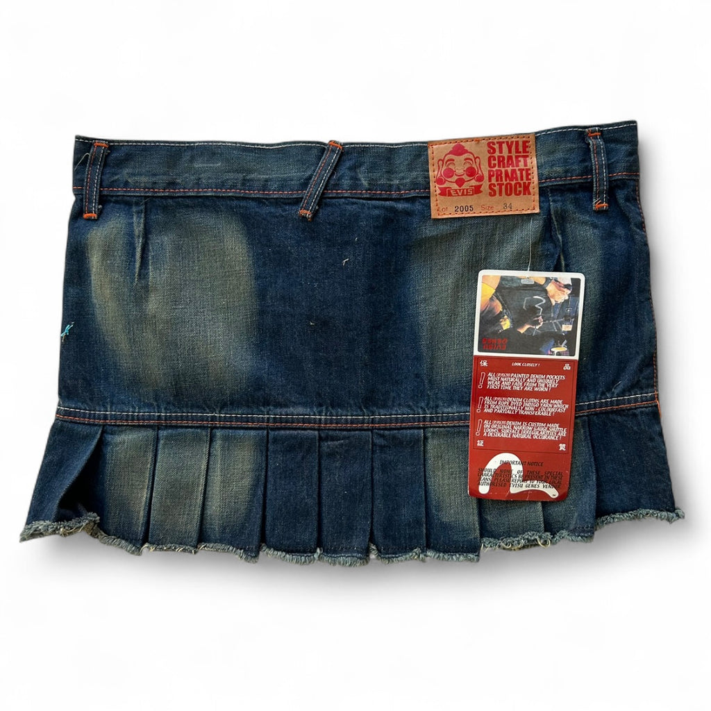 Deadstock Evisu denim skirt