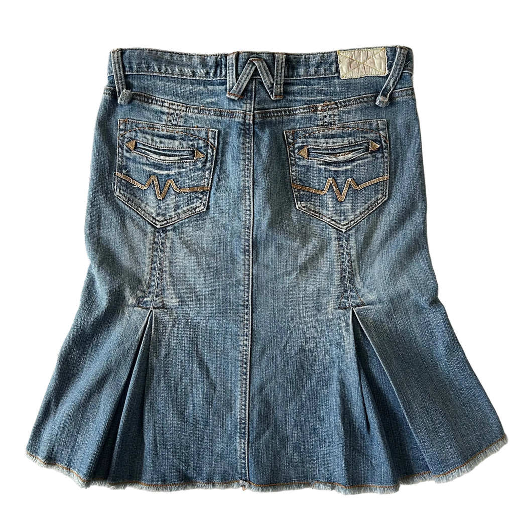 Urban jeans denim midi skirt S