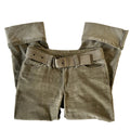 Corduroy green pants S