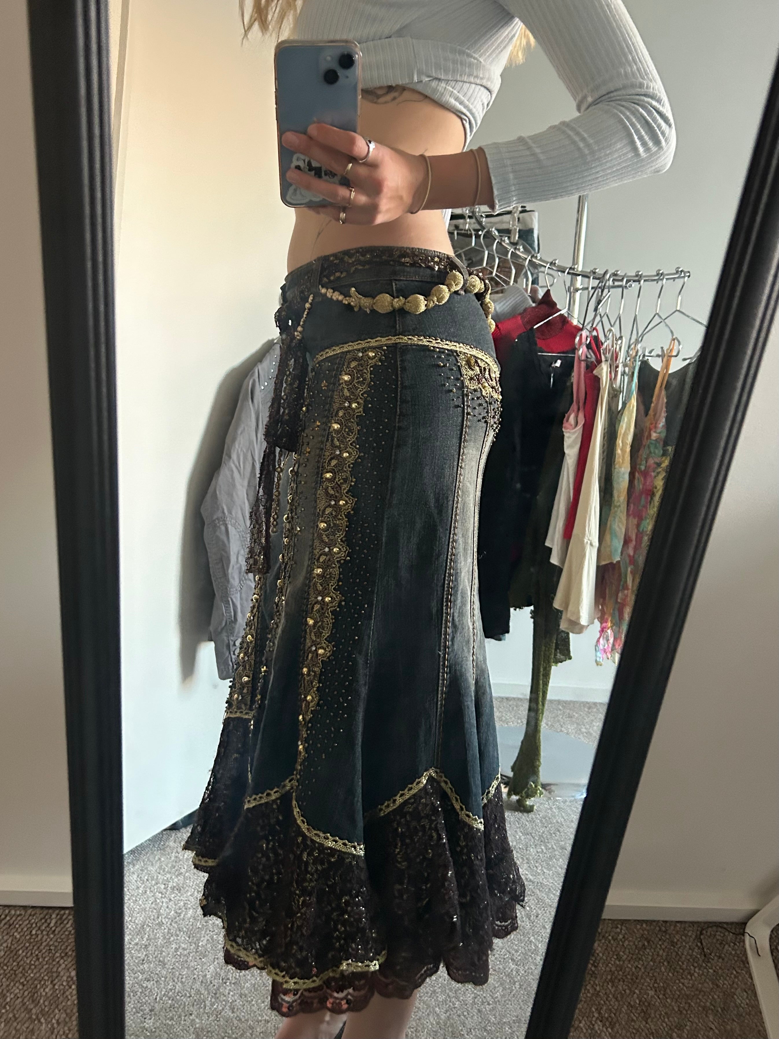 Insane Wangli beaded skirt