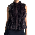 Rabbit fur vest- L
