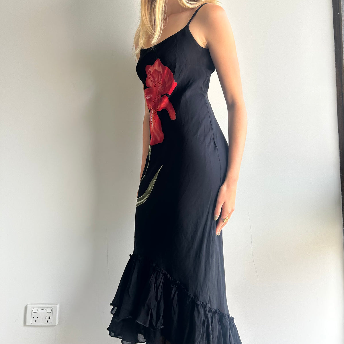 Flower beaded dress M