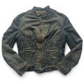 Quilted lined denim jacket- medium