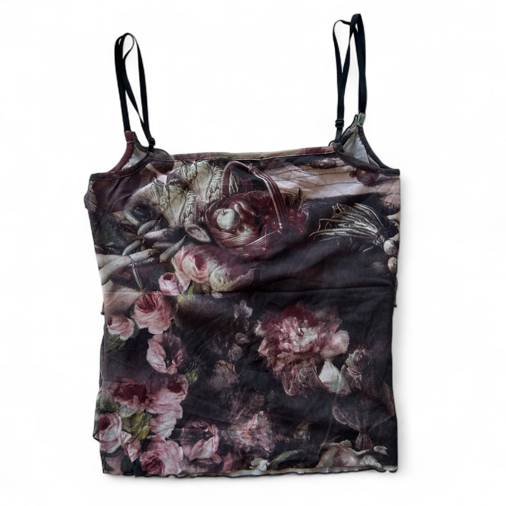Floral made in Italy cami size M/L