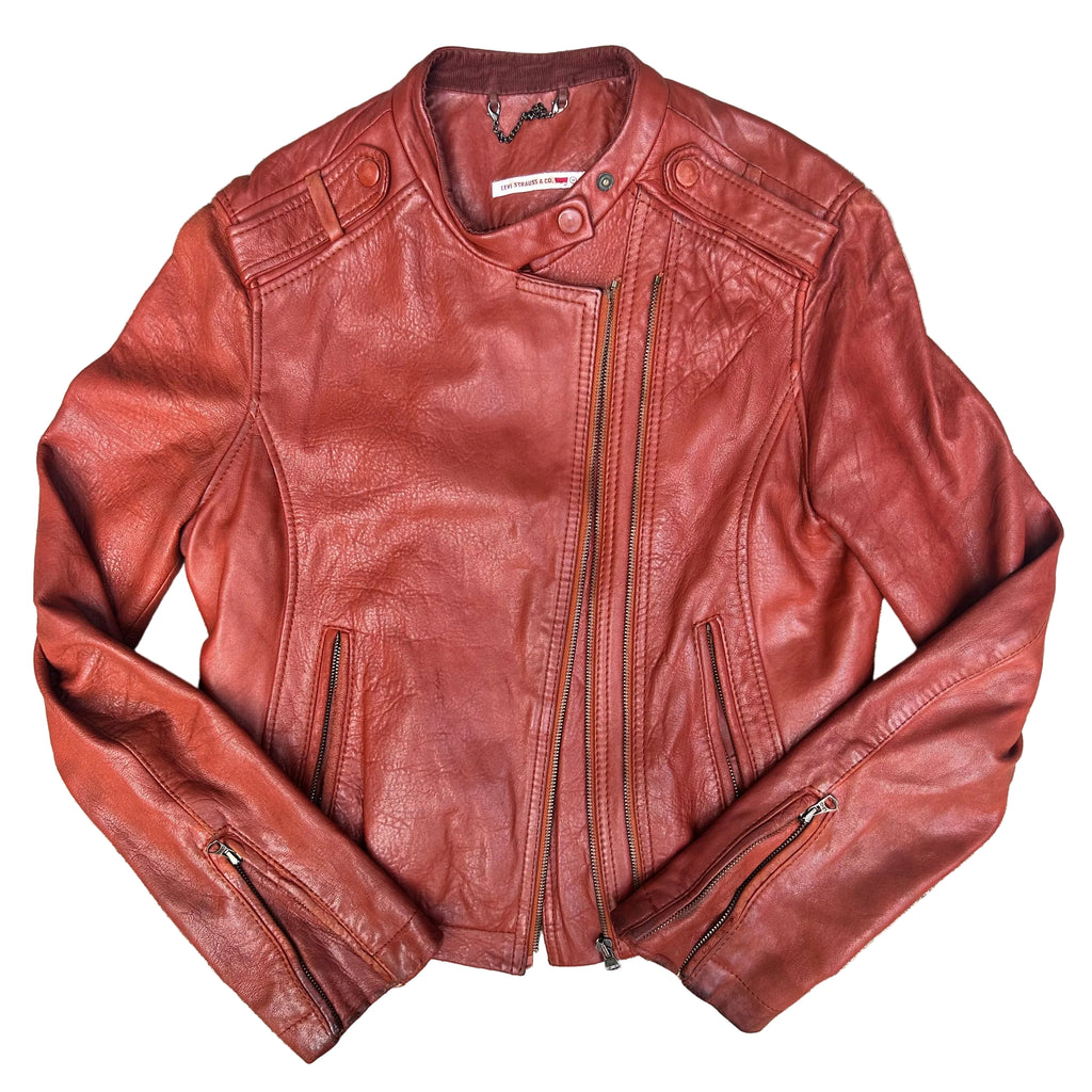Levi’s leather jacket: S/M