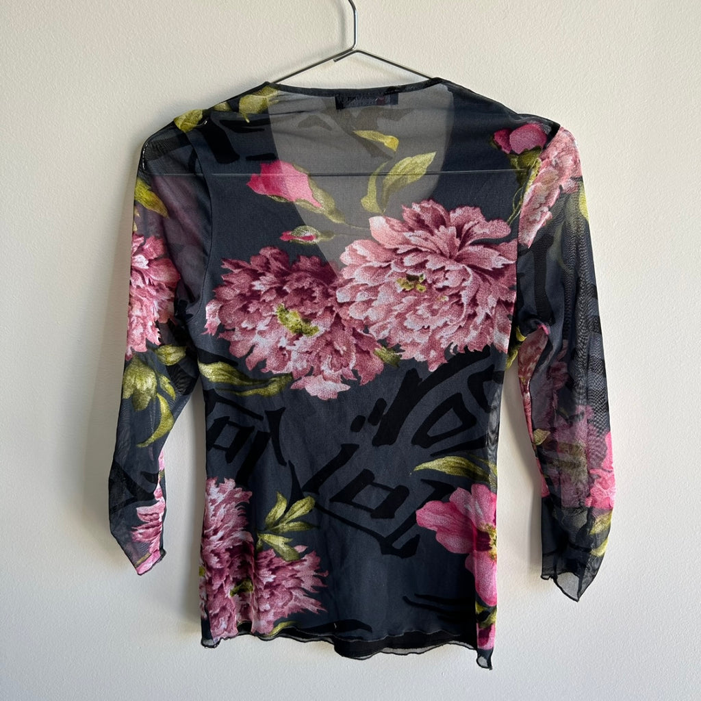 Morgan De Toi mesh 3/4 sleeve