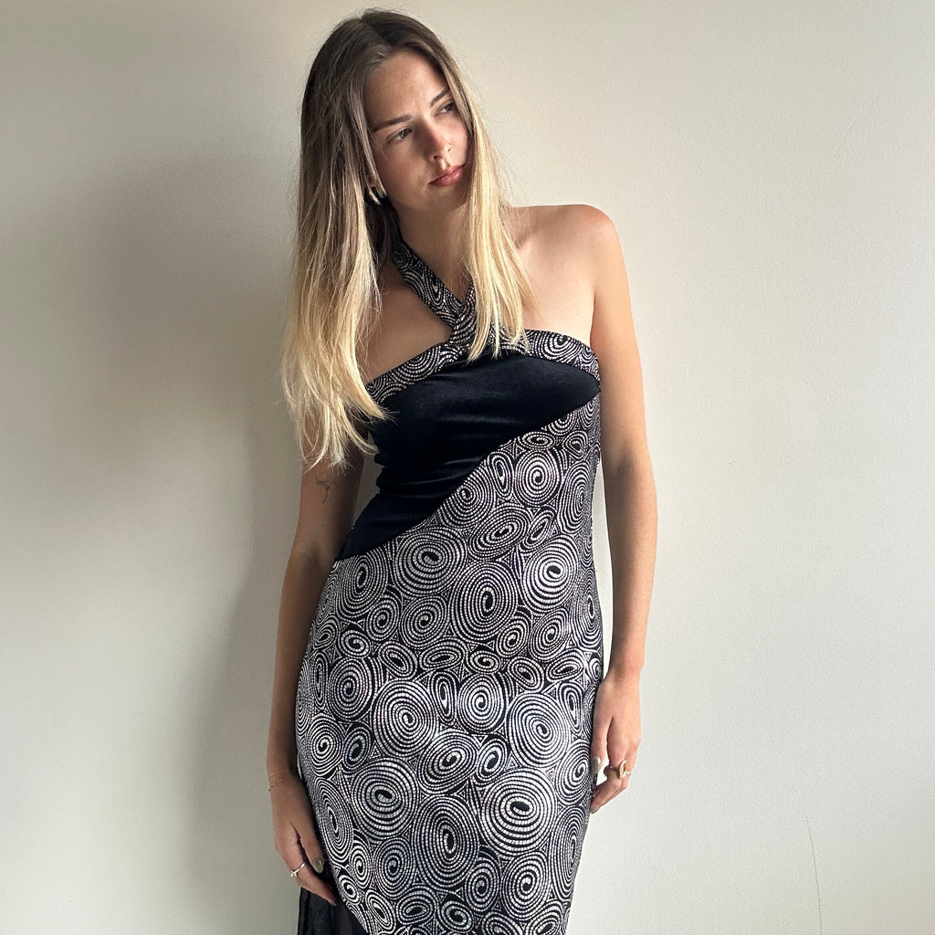 Gorgeous halter maxi dress S/M