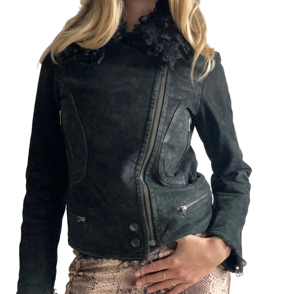Kookai leather jacket: small