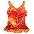 Orange silk cami: M-L