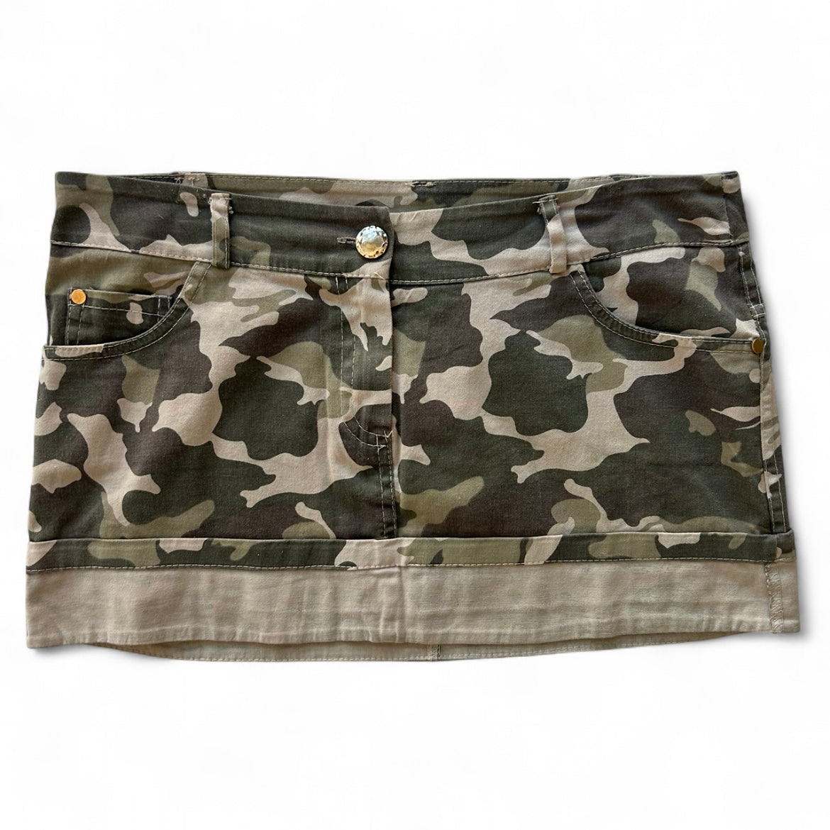 Camo mini skirt