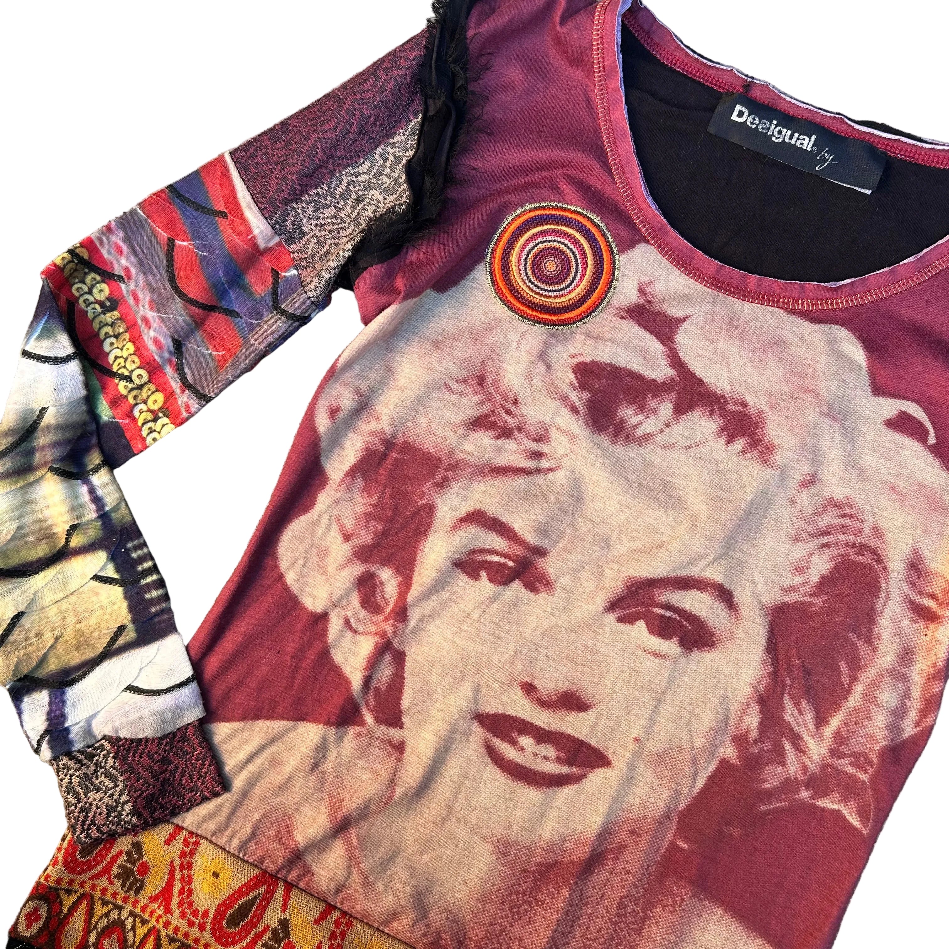 Desigual graphic long sleeve: S/M