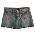 D&G distressed denim mini skirt S
