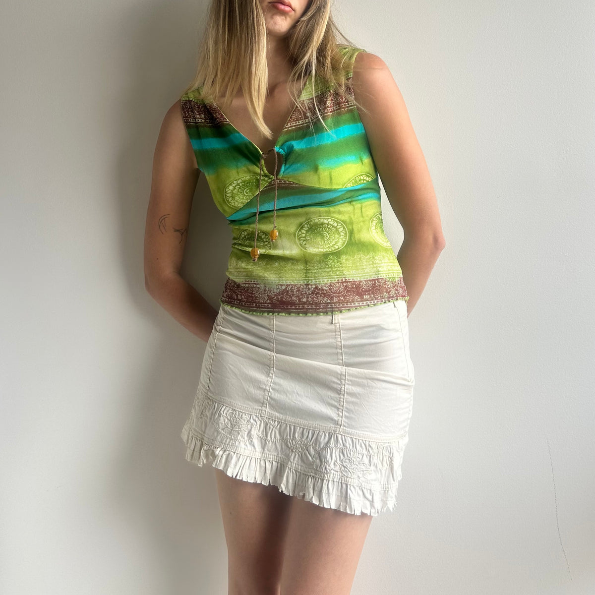 Cotton mini skirt XS/S