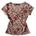 Floral mesh top M