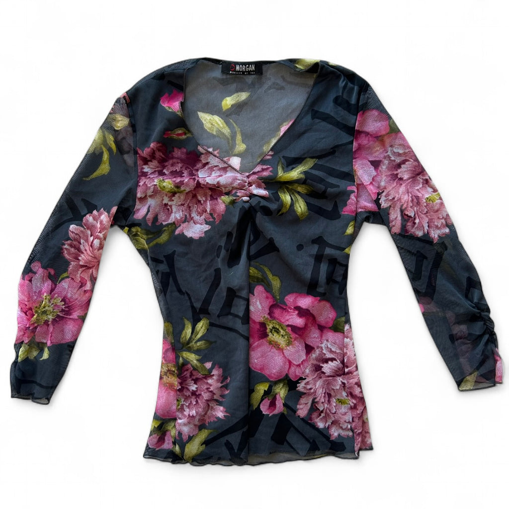 Morgan De Toi mesh 3/4 sleeve