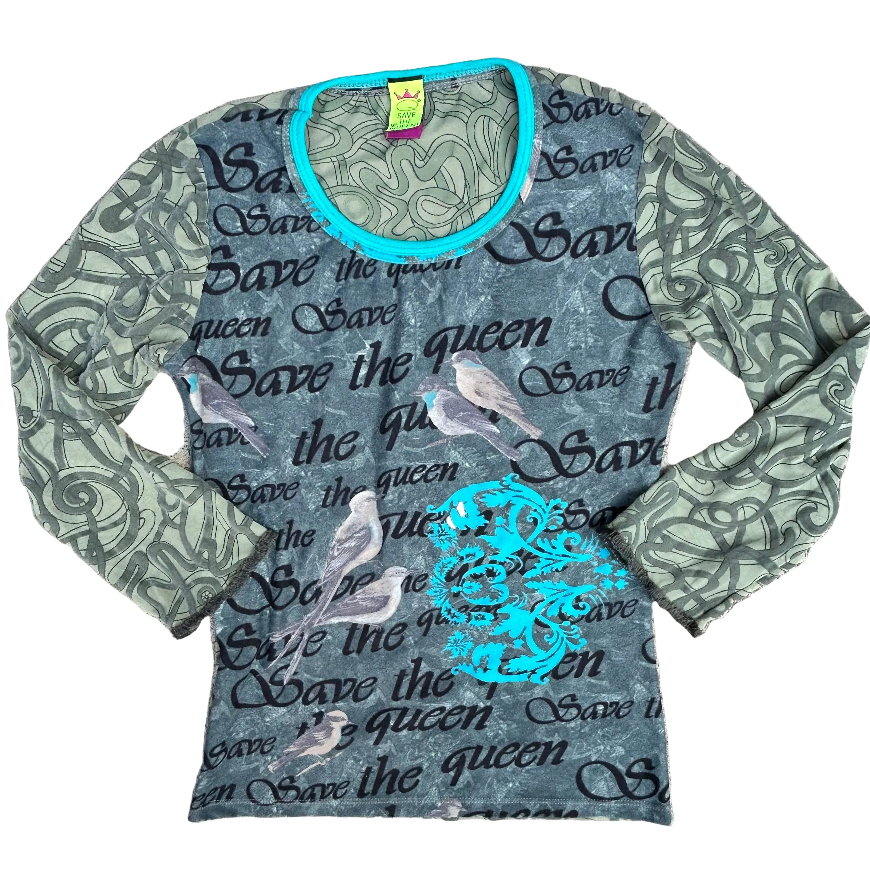 Save the Queen mesh long sleeve: S